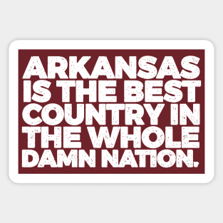 Arkansas is the Best Country Sticker
